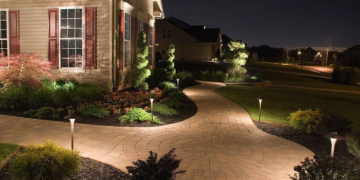 Landscape gardening street lighting