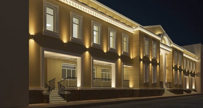 Фасадная подсветка: основные достоинства и правила установки