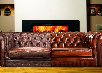 Перетяжка м’яких меблів шкірою: переваги та правила