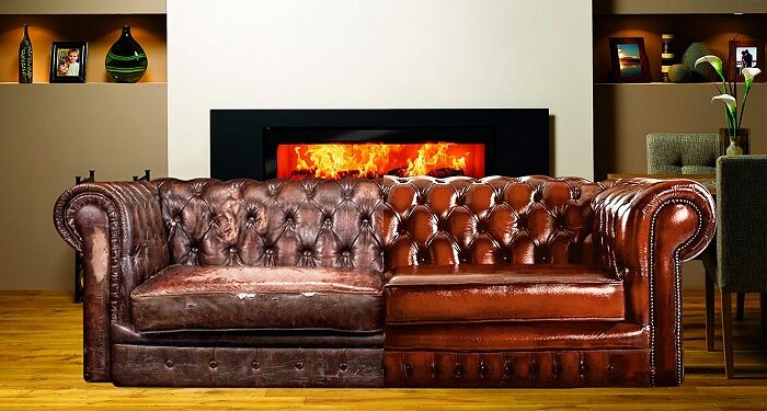 Перетяжка м’яких меблів шкірою: переваги та правила